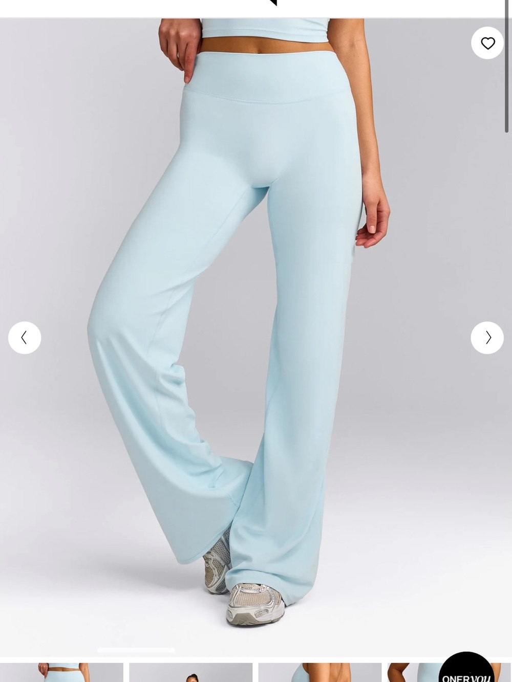 Oner Active Wide-Leg High-Rise Pants in Cloud Blue - L